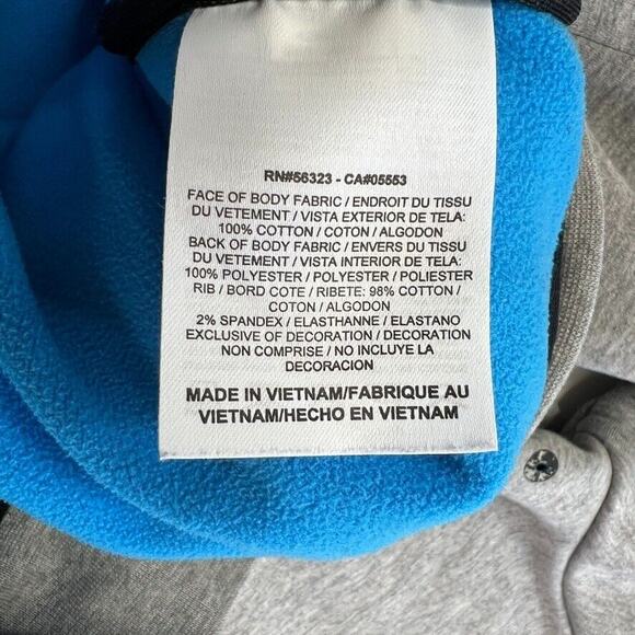 Nike Grey/Blue MenJacket Large RN# 56323 CA# 05553 Full Zip Lined Jacket Striped - Picture 5 of 7